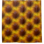 Abstract patroon van bruine wervelkolom douchegordijn (Voorkant)