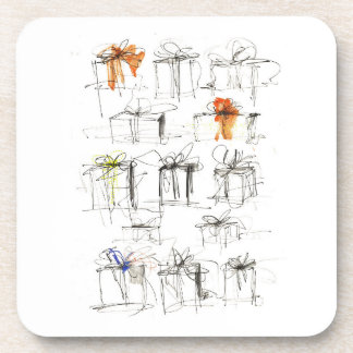 Abstract patroon van cadeaudozen bier onderzetter