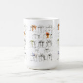 Abstract patroon van cadeaudozen koffiemok (Center)