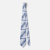 Abstract patroon van Cloudy Baby Blue Sky Stropdas (Voorkant)