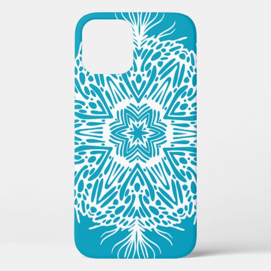 Abstract  patroon van creatieve sneeuwvlokken. is Case-Mate iPhone case (Achterkant)
