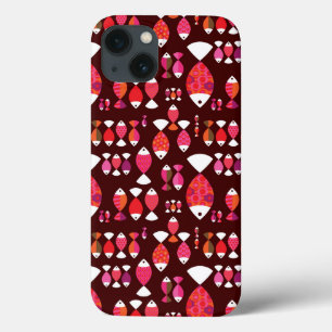 Abstract patroon van de retrovis onderwater Case-Mate iPhone case