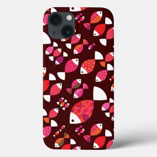 Abstract patroon van de retrovis onderwater Case-Mate iPhone case (Achterkant)