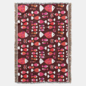 Abstract patroon van de retrovis onderwater deken (Voorkant Verticaal)