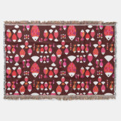 Abstract patroon van de retrovis onderwater deken (Voorkant)