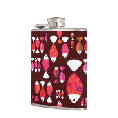 Abstract patroon van de retrovis onderwater heupfles (Links)