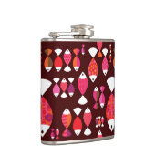 Abstract patroon van de retrovis onderwater heupfles (Rechts)