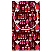 Abstract patroon van de retrovis onderwater klein cadeauzakje (Achterkant)