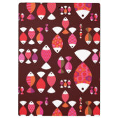 Abstract patroon van de retrovis onderwater klembord (Achterkant)