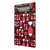 Abstract patroon van de retrovis onderwater mini klembord (Angled2)