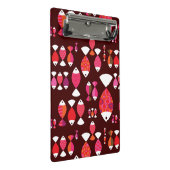 Abstract patroon van de retrovis onderwater mini klembord (Schuin)