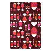 Abstract patroon van de retrovis onderwater mini klembord (Achterkant)