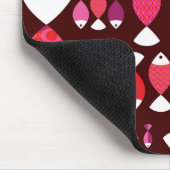 Abstract patroon van de retrovis onderwater muismat (Hoek)