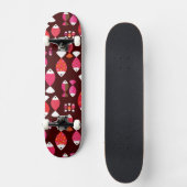Abstract patroon van de retrovis onderwater persoonlijk skateboard (Voorkant)
