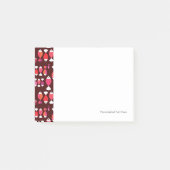 Abstract patroon van de retrovis onderwater post-it® notes (Voorkant)