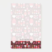 Abstract patroon van de retrovis onderwater post-it® notes (Voorkant)