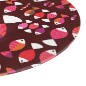 Abstract patroon van de retrovis onderwater snijplank (Hoek)