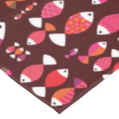 Abstract patroon van de retrovis onderwater tafelkleed (Gekanteld)