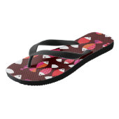 Abstract patroon van de retrovis onderwater teenslippers (Schuin)