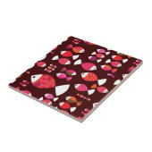 Abstract patroon van de retrovis onderwater tegeltje (Zijkant)