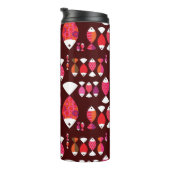 Abstract patroon van de retrovis onderwater thermosbeker (Geroteerd rechts)