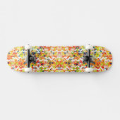 Abstract patroon van de verkorte veer persoonlijk skateboard (Horizontaal)