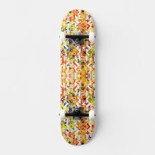 Abstract patroon van de verkorte veer persoonlijk skateboard