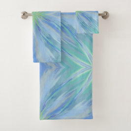 Abstract patroon van de Waterverf van Seaside Flor Bad Handdoek