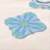 Abstract patroon van de Waterverf van Seaside Flor Kartonnen Onderzetters (Gekanteld)