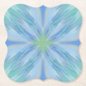 Abstract patroon van de Waterverf van Seaside Flor Kartonnen Onderzetters (Voorkant)