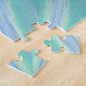 Abstract patroon van de Waterverf van Seaside Flor Legpuzzel (Zijkant)