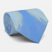 Abstract patroon van de Waterverf van Seaside Flor Stropdas (Opgerold)