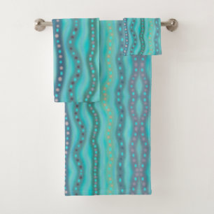 Abstract patroon van dichroomhoudend strand bad handdoek