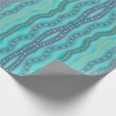 Abstract patroon van dichroomhoudend strand cadeaupapier (Hoek)