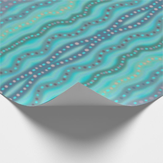 Abstract patroon van dichroomhoudend strand cadeaupapier (Hoek)