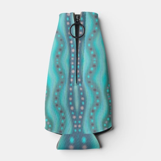 Abstract patroon van dichroomhoudend strand flesjeskoeler (Achterkant)