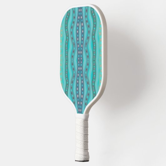 Abstract patroon van dichroomhoudend strand pickleball paddle (Links)