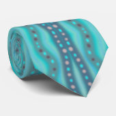 Abstract patroon van dichroomhoudend strand stropdas (Opgerold)