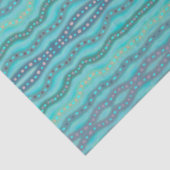 Abstract patroon van dichroomhoudend strand tissuepapier (Detail)