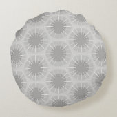 Abstract patroon van een Michigan Petoskey Stone Rond Kussen (Achterkant)