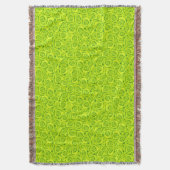 Abstract patroon van florale rozen deken (Voorkant Verticaal)