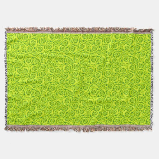 Abstract patroon van florale rozen deken (Voorkant)
