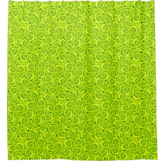 Abstract patroon van florale rozen douchegordijn (Voorkant)