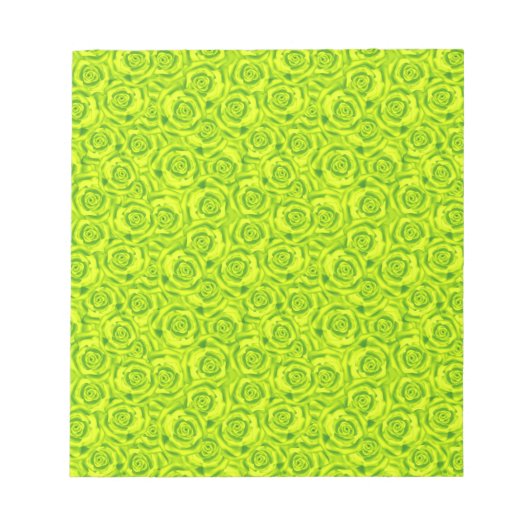 Abstract patroon van florale rozen notitieblok (Voorkant)