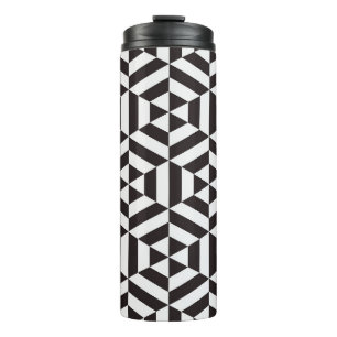 Abstract patroon van geometrische hexagon naadloos thermosbeker