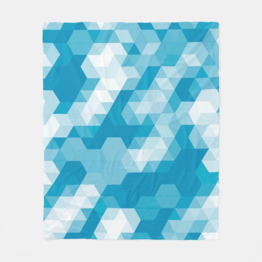 Abstract patroon van geometrische vormelementen ba fleece deken (Voorkant)