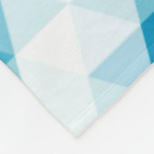Abstract patroon van geometrische vormelementen ba fleece deken (Hoek)