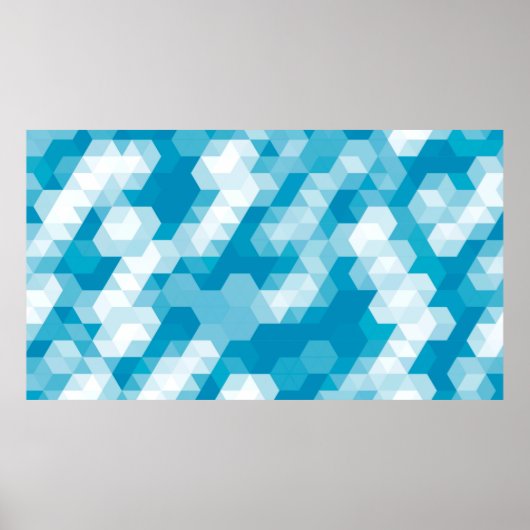 Abstract patroon van geometrische vormelementen ba poster (Voorkant)
