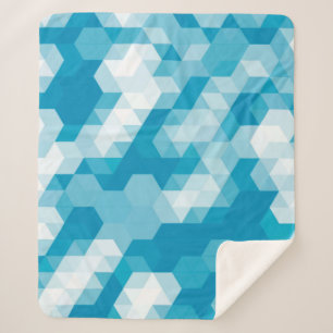 Abstract patroon van geometrische vormelementen ba sherpa deken