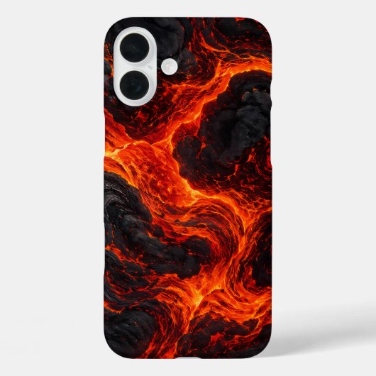 Abstract patroon van gesmolten lavastroom Case-Mate iPhone case (Achterkant)